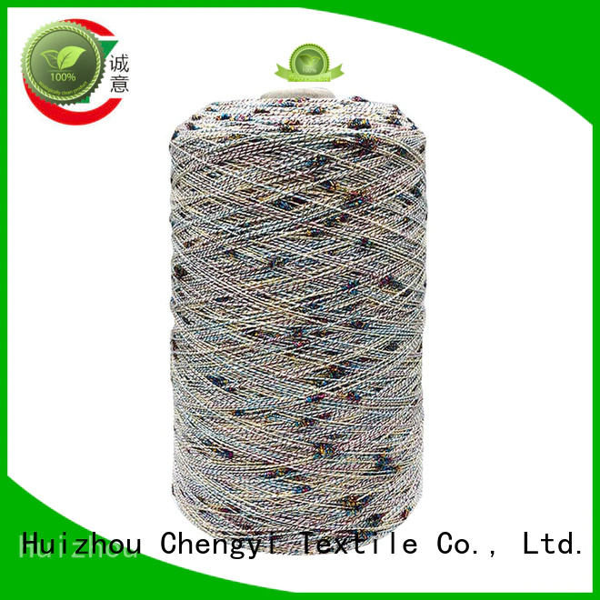 Chengyi custom dot yarn 100% polyester