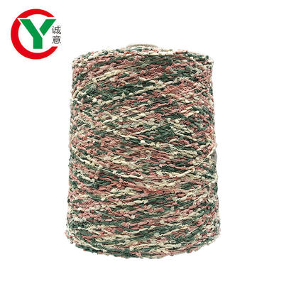 Oeko-tex Quality Space Dyed Slub 100 Polyester Fancy Lantern Yarn for Knitting