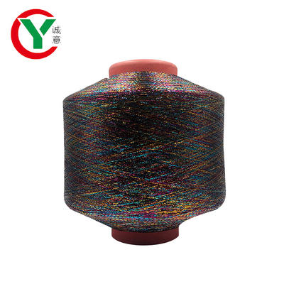 Chinese Popular Eco-friendly High Quality Soft Handfell Rainbow Mx Type Metallic Yarn