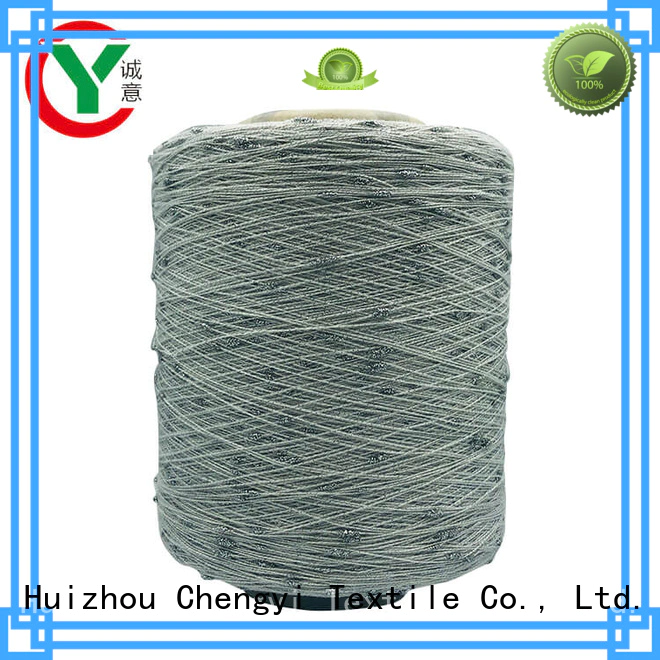 Chengyi wholesale dot fancy yarn 100% polyester for knitting