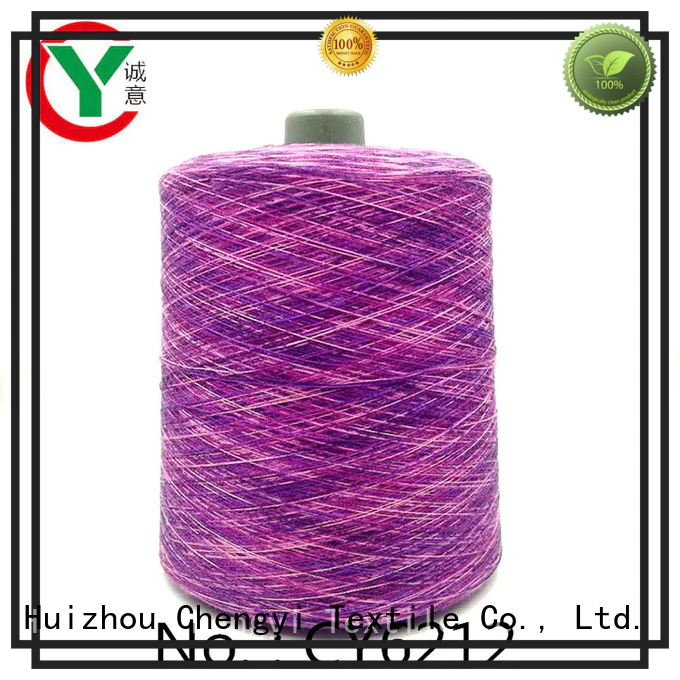 Chengyi colorful space dyed yarn factory price fast delivery