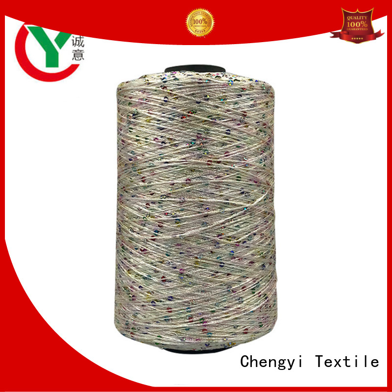 Chengyi cheapest price sequin wool yarn OEM