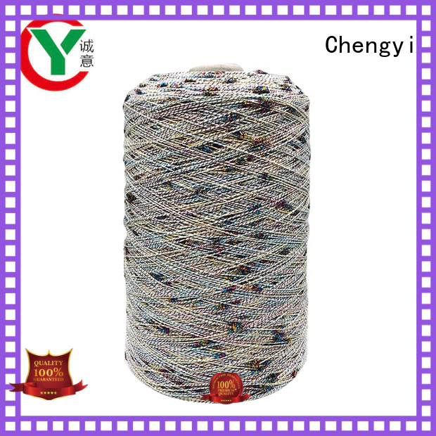 Chengyi custom dot yarn 100% polyester for knitting