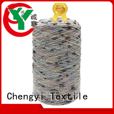 Chengyi colorful dot knitting yarn 100% polyester