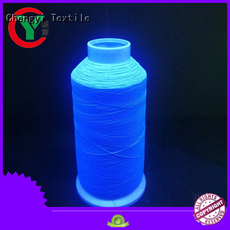 Chengyi glow in the dark yarn cheapest price factory direct supply