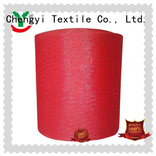 Chengyi factory price christmas glitter yarn hot top brand
