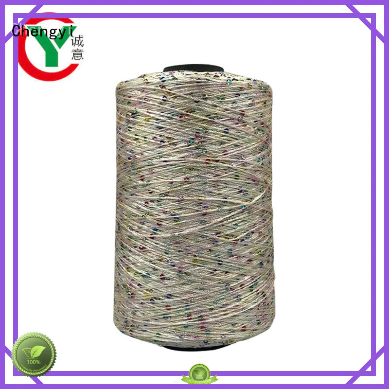 Chengyi sequin knitting yarn top for wholesale
