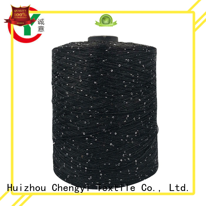 Chengyi hot-sale sequin knitting yarn best for wholesale