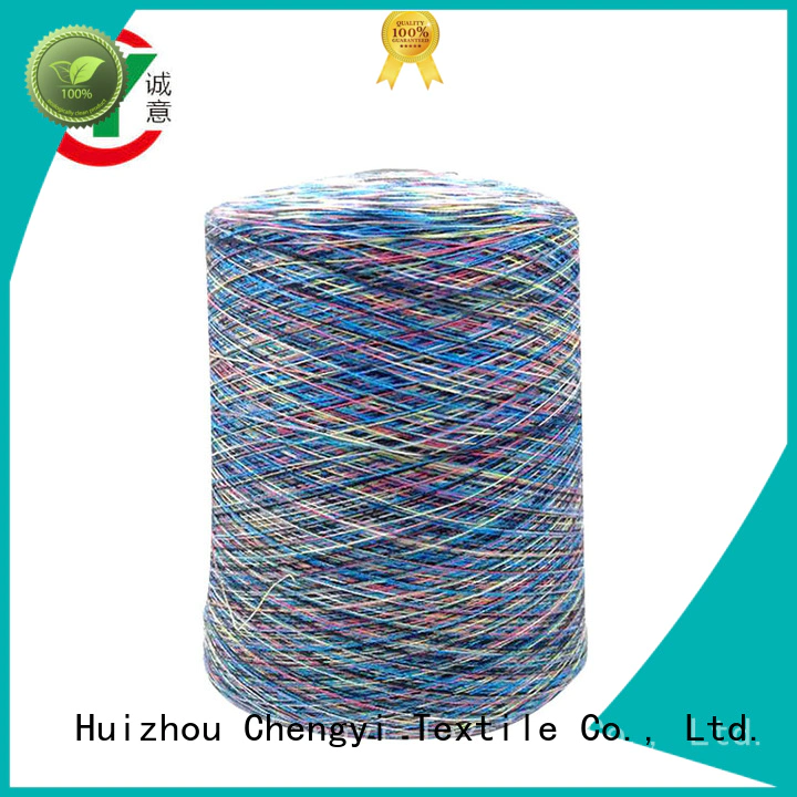 Chengyi colorful rainbow knitting yarn factory price best factory