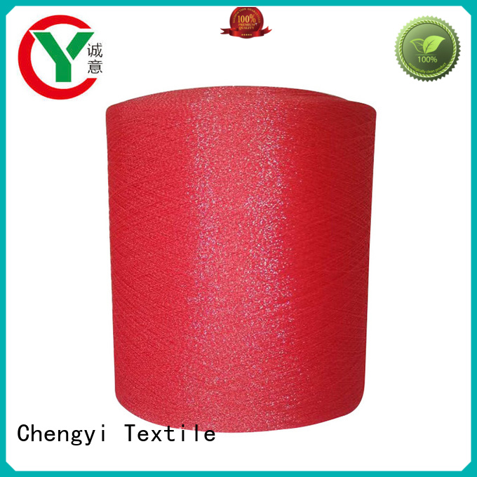 Chengyi factory price glitter knitting yarn popular fast delivery