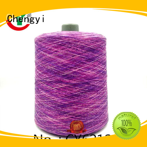 colorful chunky rainbow yarn factory price fast delivery Chengyi