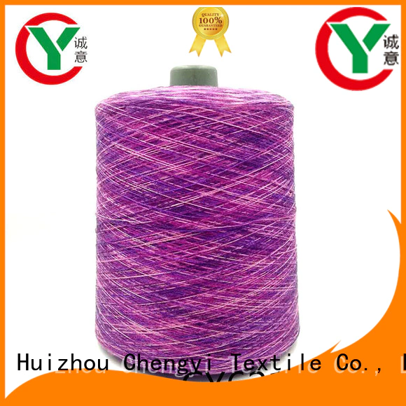 Chengyi space dyed polyester yarn hot-sale best factory