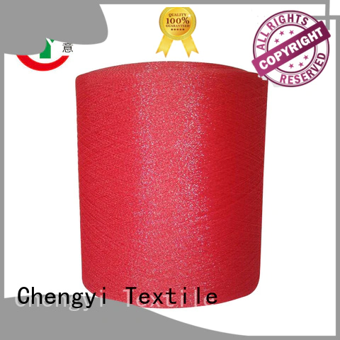 Chengyi high quality glitter knitting yarn bulk for wholesale