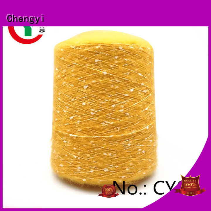 Chengyi brushed polyester yarn chic from best factory