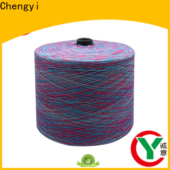 Chengyi colorful rainbow knitting yarn factory price for wholesale