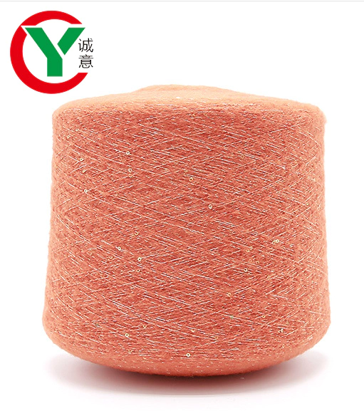 Manufacturer 50%Acrylic 30%Nylon 10%Polyester 10%Wool sequins yarn for knitting
