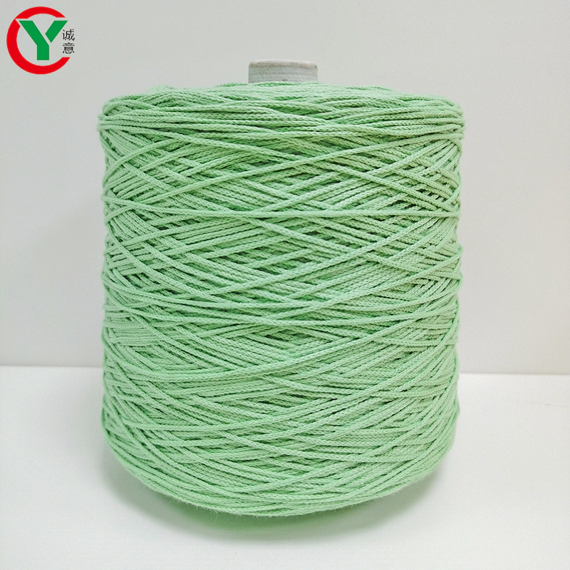 Factory Wholesale 100% Cotton Braided Rope Hand Knitting Handbag Jewelry Fancy Cotton Cone Yarn 3mm