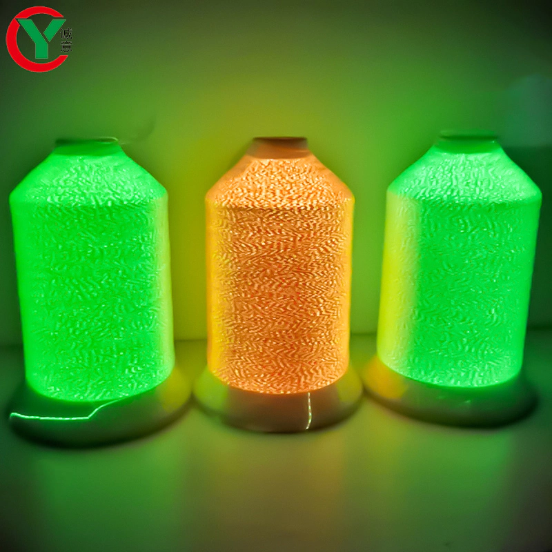 High Lighting Top Quality Luminous Polyester Yarn Glow In The Dark Yarn Supplier in China