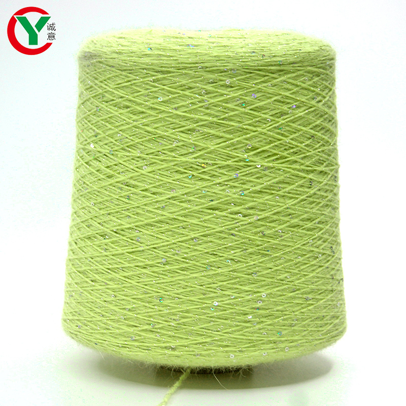 2021 New Product Long Mink Yarn Sequin Yarn DIY Hand knitting For Women Woollen Sweater
