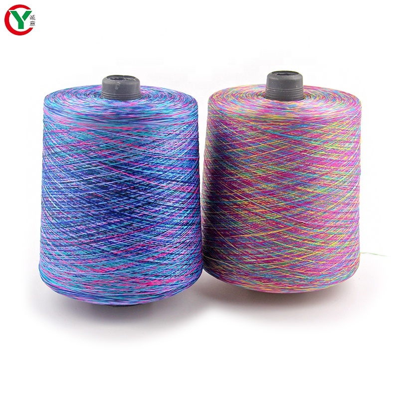Factory wholesale space dye yarn From polyester cotton acrylic for knitting machine