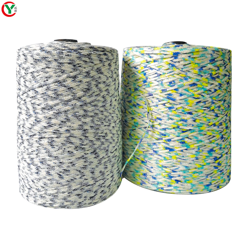 Wholesale Colorful DIY Yarn 1/2.6Nm 57% Cotton 43% Polyester Hand Fancy Chunks Yarn 3 mm