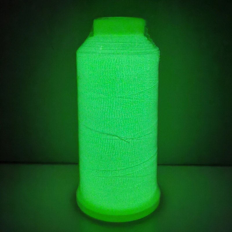 New Functional Yarn 150D/2 Luminous Embroidery Thread 100% Polyester FDY Glow in the Dark Yarn