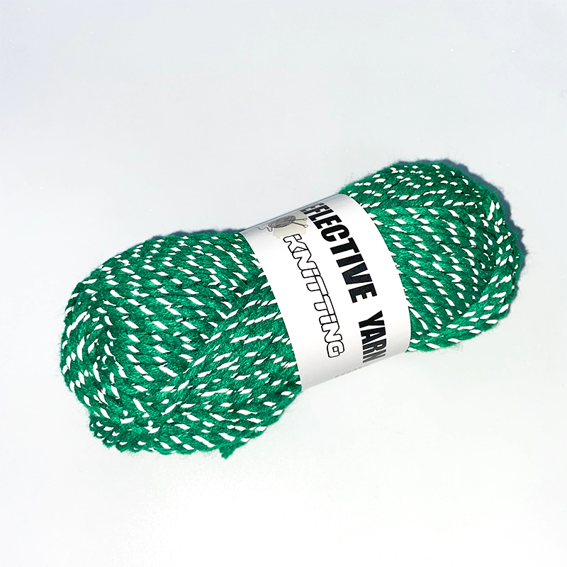 Wholesale reflective yarn hand crochet Acrylic chunky yarn with reflective thread