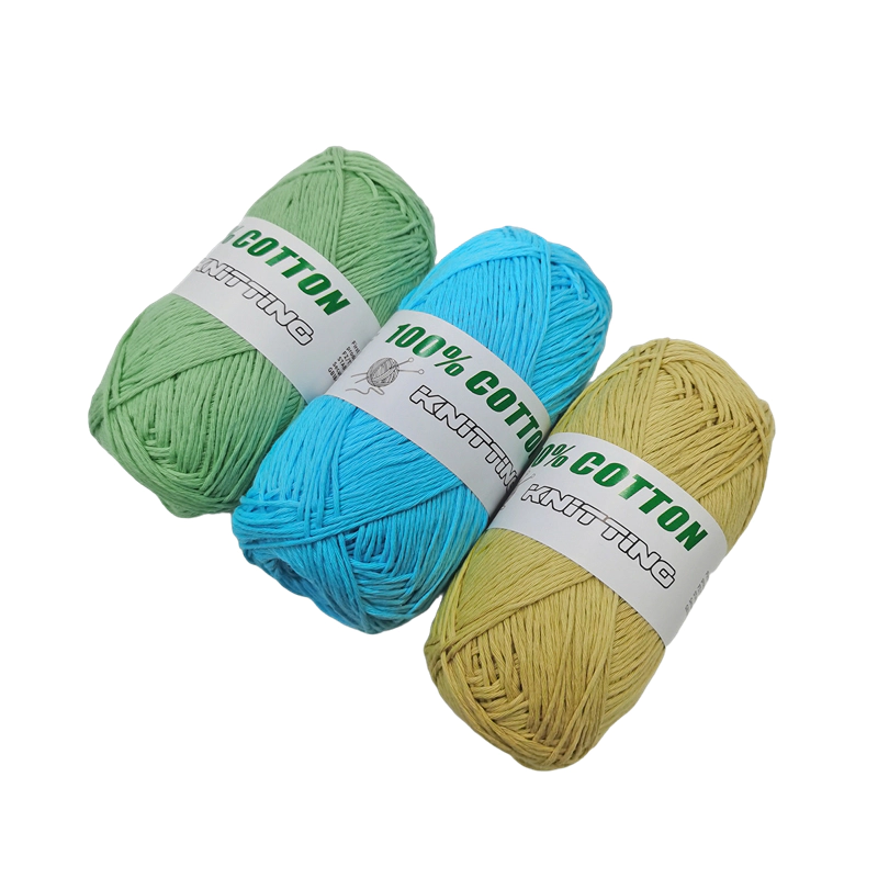 Wholesale 100% Cotton Hand Crochet 9ply Fine Yarn 1mm